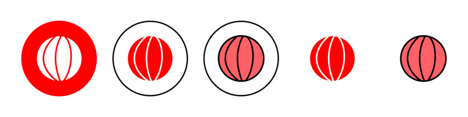Fototapeta premium Basketball icon set illustration. Basketball ball sign and symbol
