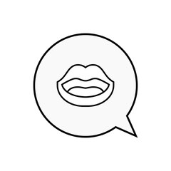 Speak Up Icon. Discuss, Conversation. Talking, Dialog. Communication, Telling Story Symbol - Vector.