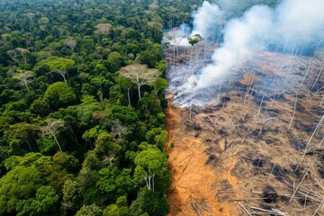 Amazon rainforest fire forest destruction deforestation ecological disaster eco-friendly eco global impact environment protection earth climate change danger endangered species wildfire burn emergency