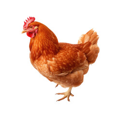 Fototapeta premium Chicken on transparent background