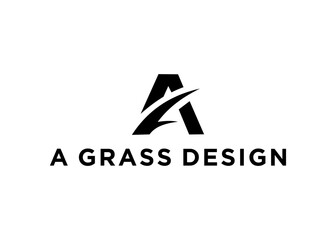 letter af grass logo, design, Vector, illustration, Creative icon, template