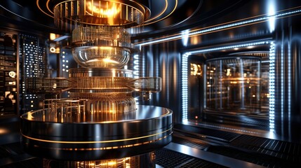 Fictional quantum computer in the room