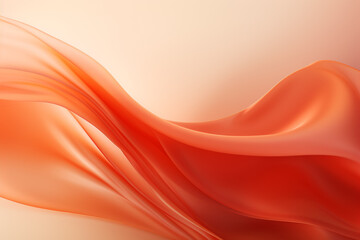 Abstract futuristic background with red wave shapes. Visualization of motion waves. Wallpaper or backdrop for modern projects