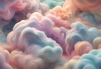 abstract organic cloud shaped