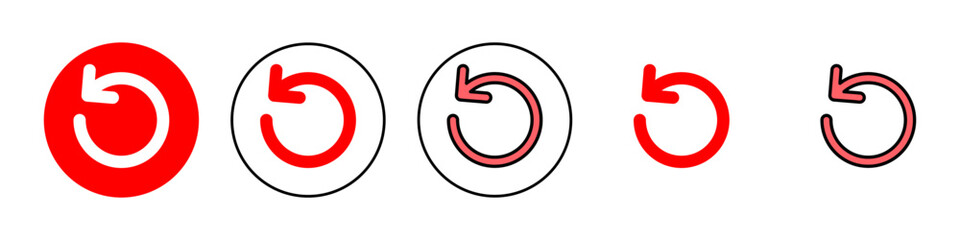 Refresh icon set illustration. Reload sign and symbol. Update icon.