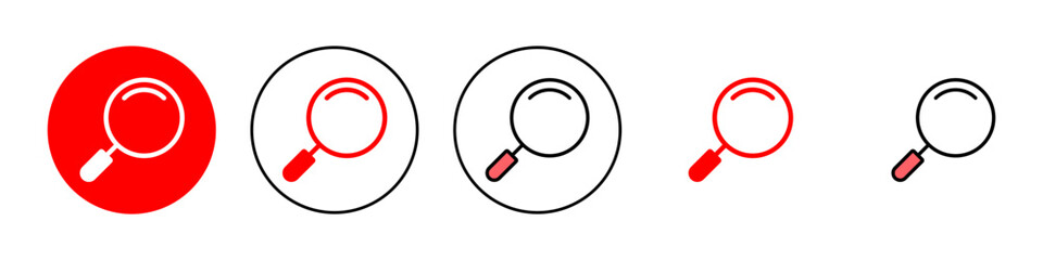 Search icon set illustration. search magnifying glass sign and symbol