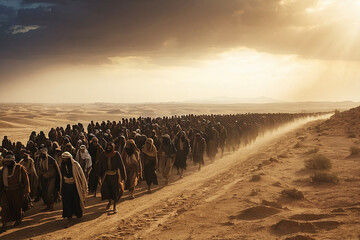 The exodus of the Israelites from Egypt