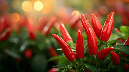 A photo of chili peppers, with fiery red shades as the background, during a hot sauce making session
