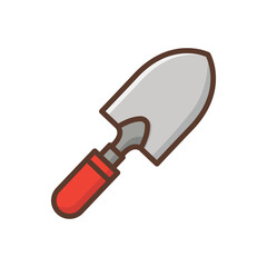 Trowel icon vector on trendy design