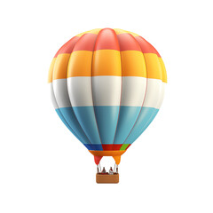 colour hot air balloon