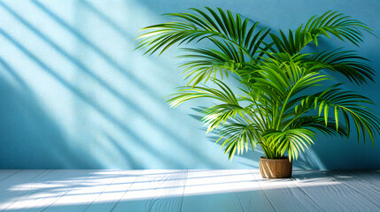 Modern interior with green plants, illustrating a contemporary design that incorporates nature for a fresh and lively home atmosphere