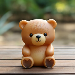 A Bear Toy Made of Plastic Generative AI