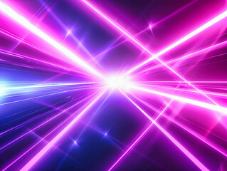 Obraz premium Vibrant abstract background with glowing light rays and colorful energy, perfect for illustrating concepts of speed, technology, or futuristic design