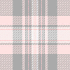 Texture background check of vector fabric plaid with a seamless tartan pattern textile.