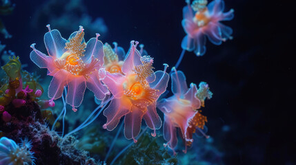 Underwater anemone macro