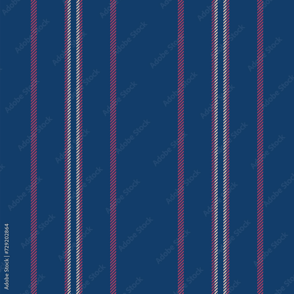 Poster vertical lines stripe pattern in blue. vector stripes background fabric texture. geometric striped l
