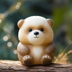 A Bear Toy Made of Plastic Generative AI