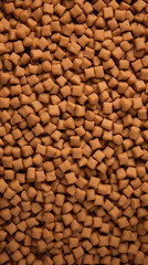 Close-up texture View of a Pile of Dog Food, background. Backdrop for a pet store.