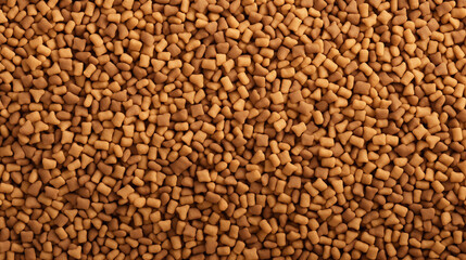 Close-up texture View of a Pile of Dog Food, background. Backdrop for a pet store.