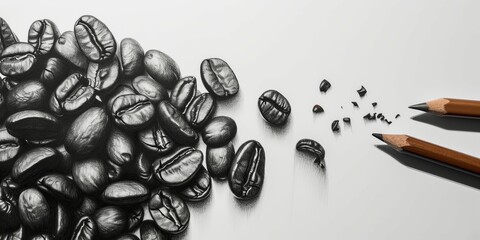 coffee beans Pencil Art