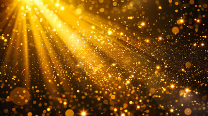 Glowing golden light abstract background, perfect for festive, celebratory, or magical themes, symbolizing joy and sparkle