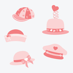 Valentines fun hat set - 729209285