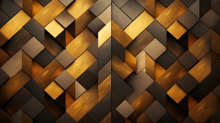 A detailed view of a wall constructed using metal squares. This image can be used to depict modern architecture or industrial design - obrazy, fototapety, plakaty