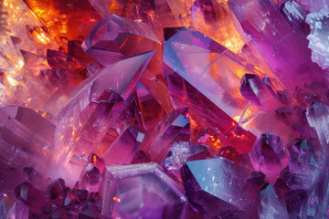 Close Up of Assorted Crystals - obrazy, fototapety, plakaty