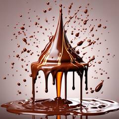 Liquid chocolate explosion,