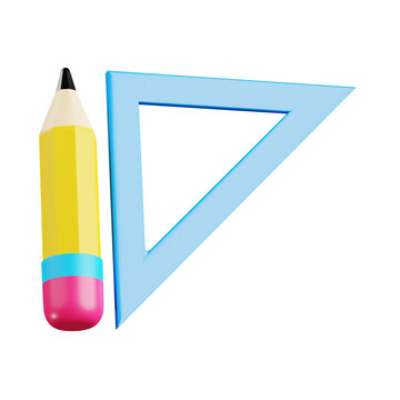 pencil and ruller