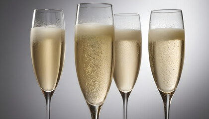 elegant fizz: sparkling champagne joy in glasses