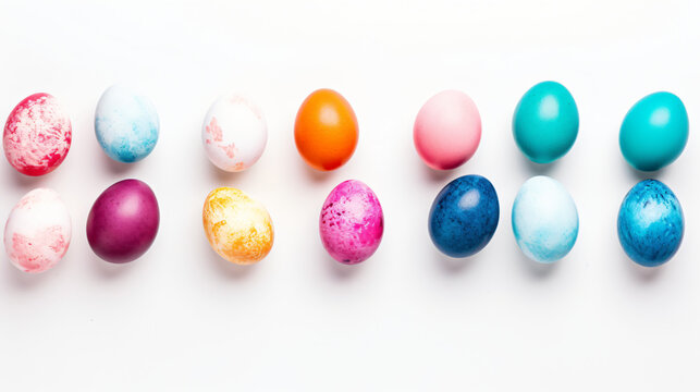 Colorful eggs for easter