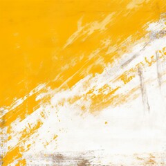 white grunge paint in yellow distressed texture background