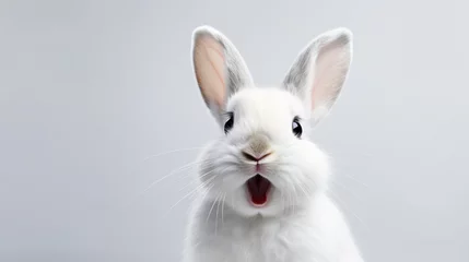 Foto op Plexiglas Cute rabbit © Anaya