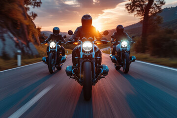 Photo of men riding motorcycle