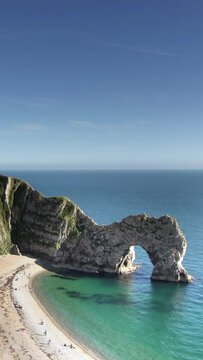 Durdle Door england in vertical format