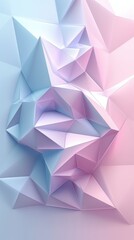 Obraz premium Abstract pastel polygons background