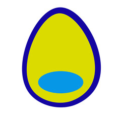 color icon abstract shape in vector. template for logo sign sticker design in flat style