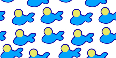seamless pattern with color icon abstract shape in vector. template for background wallpaper, wrapping, textile in flat style