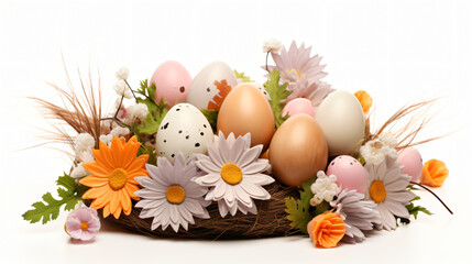 Obraz na płótnie Canvas Easter eggs colored