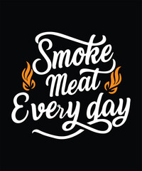 Smoking' Hot: BBQ Vector T-Shirt design