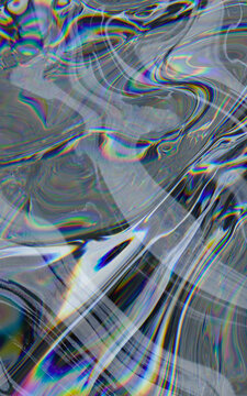 Abstract holographic swirl and light refraction background