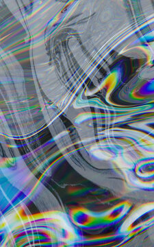 Abstract holographic swirl and light refraction background