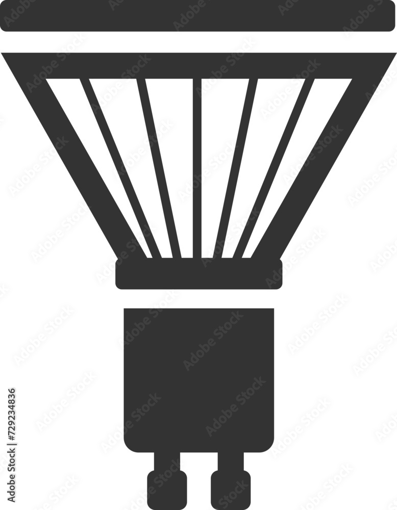 Poster light bulb icon vector. llightbulb idea logo concept. lamp electricity icons web design element. led