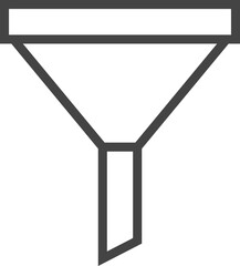 Funnel icon vector. Sort sign