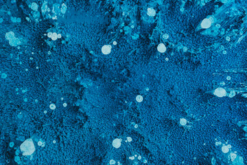 Abstract blue textures with bubbly patterns