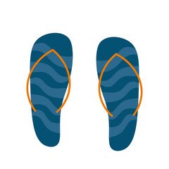 blue flip flops footwear blue 