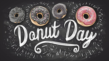 Colorful Assortment of Decorated Donuts Celebrating National Donut Day