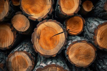 Fototapeta premium Logging industry photo