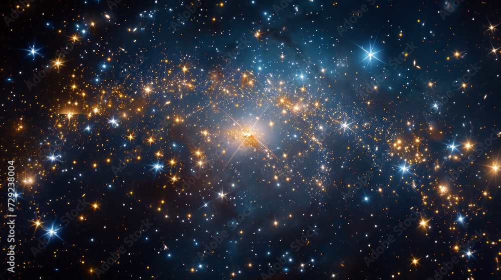 Aufkleber conceptual image of the collinder cluster, showcasing its distinctive coathanger shape and star arra